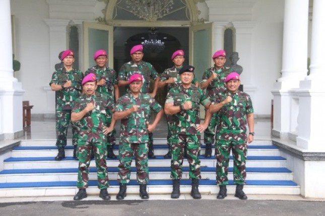 Dankormar Terima Laporan Korps Kenkat Brigadir Jenderal TNI (Mar) Harry Indarto