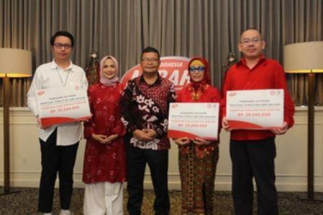 Para pemenang penghargaan Indonesia MIRAH 2022 kategori Proposal Penelitian berfoto bersama.