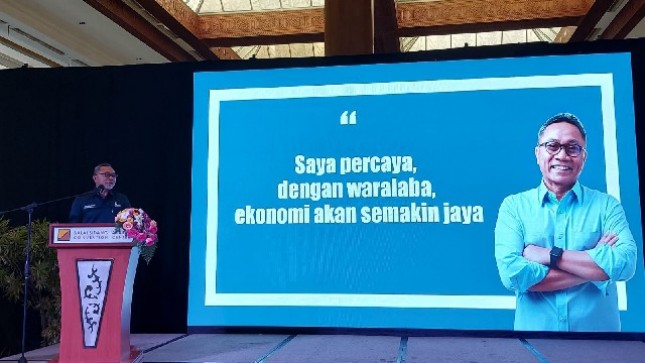 Menteri Perdagangan Zulkifli Hasan saat membuka FLEI Expo 2022