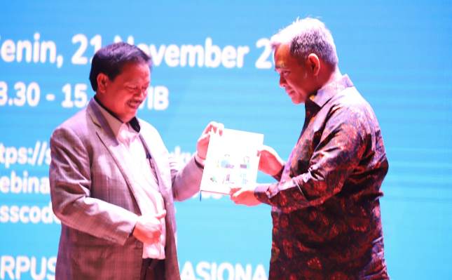 Kepala Perpusnas dan Ketua MPR RI membuka Bedah Buku Perdebatan Pasal 33.