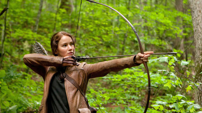 Aktris Jennifer Lawrence dalam Film Hunger Games (Foto:nytimes.com)