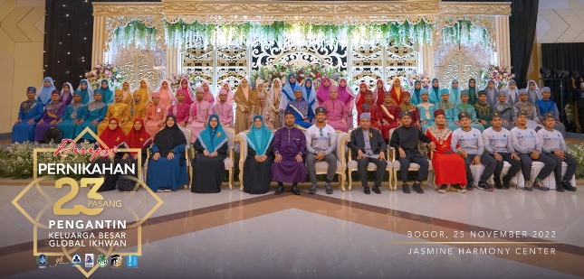 PT Global Ikhwan Menggelar Resepsi Pernikahan 23 Pasang Pengantin.