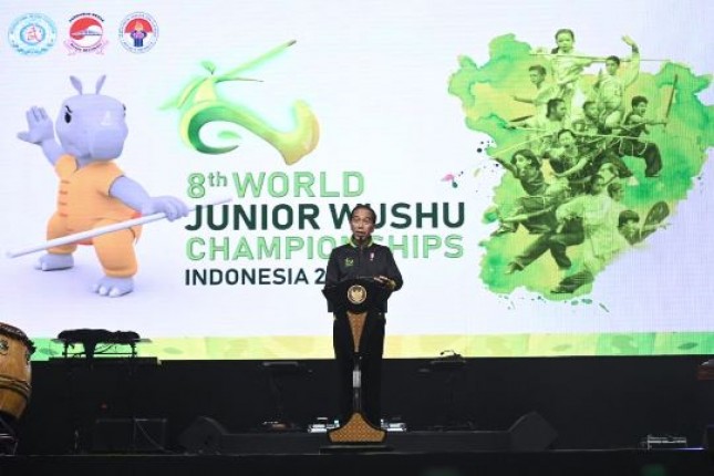Presiden Jokowi Buka Kejuaraan Dunia Wushu Junior Ke-8