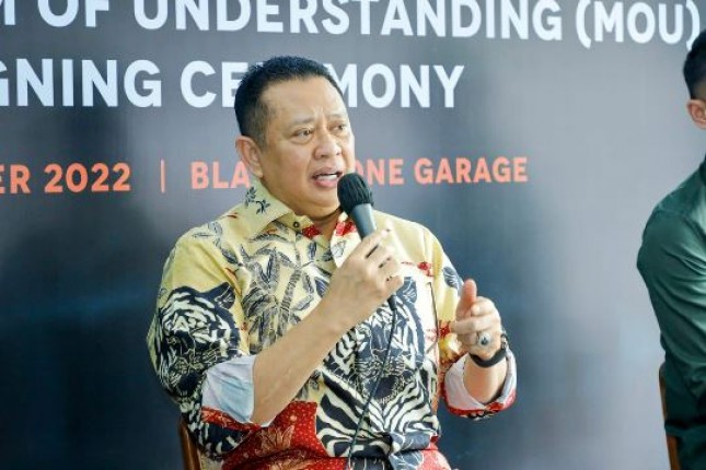 Ketum IMI dan ketua MPR RI Bambang Soesatyo