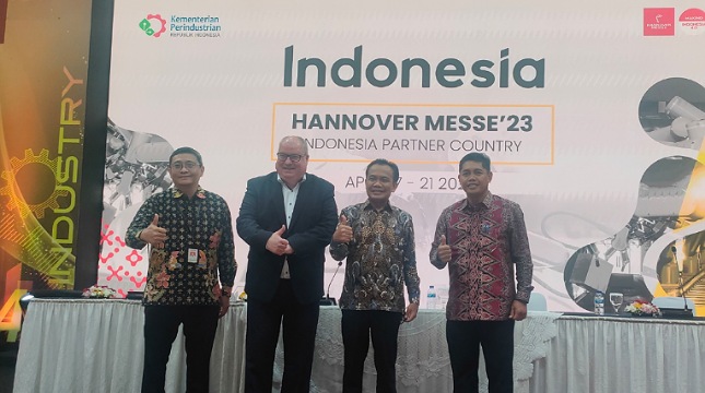 Konferensi pers Indonesia sebagai Official Partner Country Hannover Messe 2023