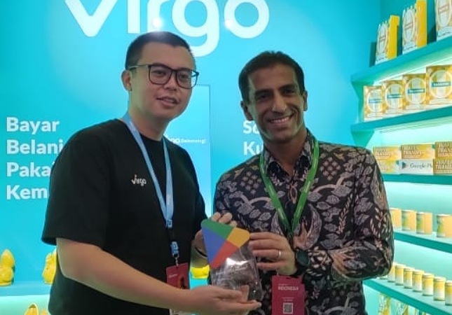 Chief Commercial Officer (CCO) PT Capital Net Indonesia (Virgo), Viko Gara saat menerima penghargaan di acara Google 4 ID