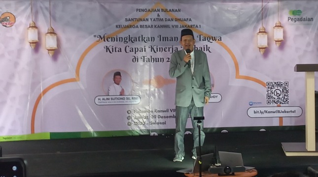 H. Alim Sutiono SE, MM selaku Pimpinan Wilayah Kanwil VIII Jakarta 1.