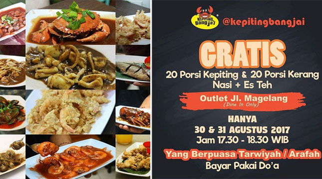 Restoran Kepiting Bang Ja'i, di Jalan Magelang KM 2 No 84 (Foto:Instagram/kepitingbangjai)