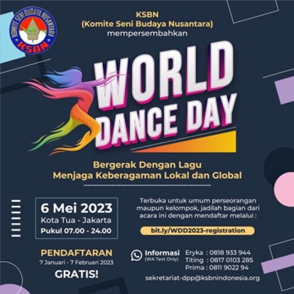 KSBN Rilis Logo Event “World Dance Day (WDD)” 