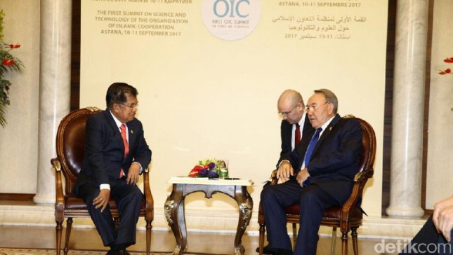 Wapres JK dan Presiden Kazakhstan Nursultan Nazarbayev (Foto Detik.com)