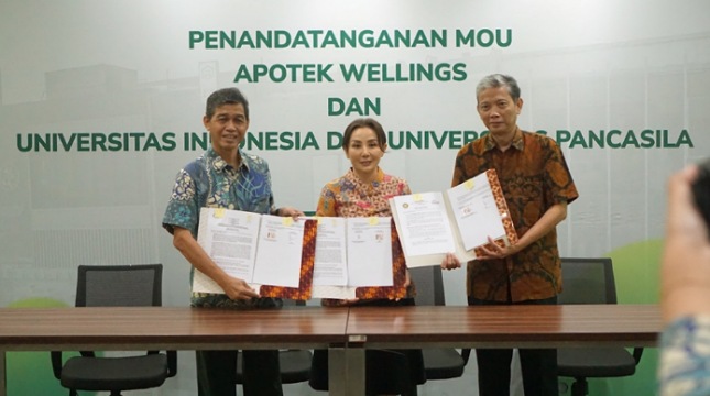Kerjasama Apotek Wellings dan Universitas Pancasila dan Universitas Indonesia 