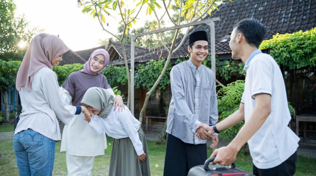 Ilustrasi suasana lebaran