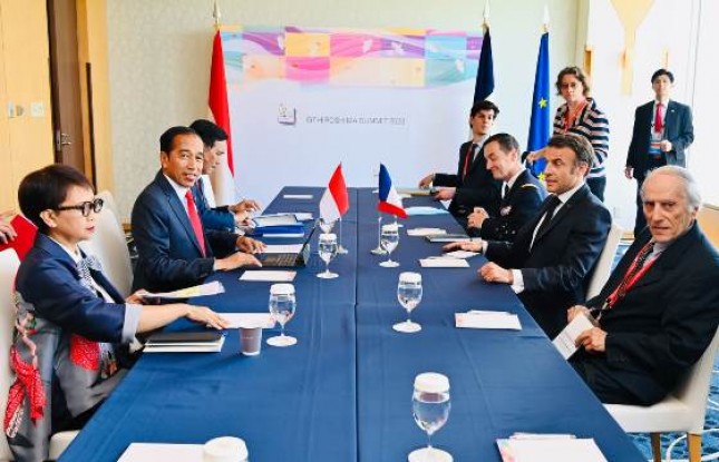 Empat Poin Pembahasan Presiden Jokowi Saat Bertemu Presiden Prancis Emmanuel Macron