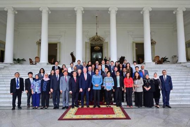 Presiden Jokowi Terima Kunjungan Delegasi US-ABC
