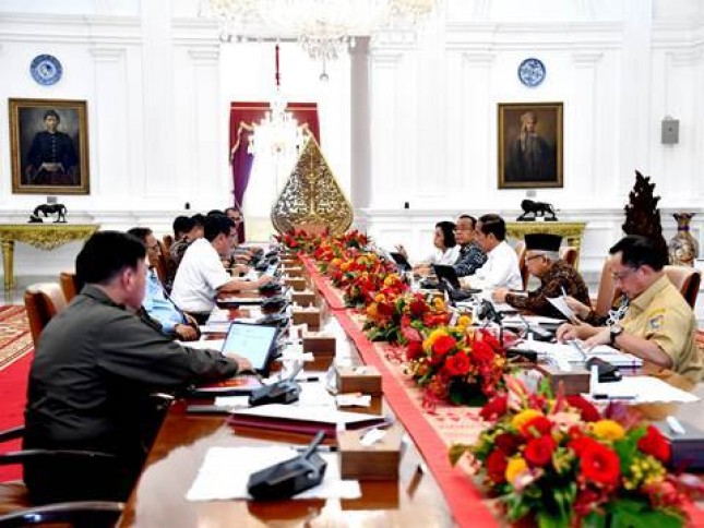 Presiden Jokowi dan sidang Kabinet Para Menteri