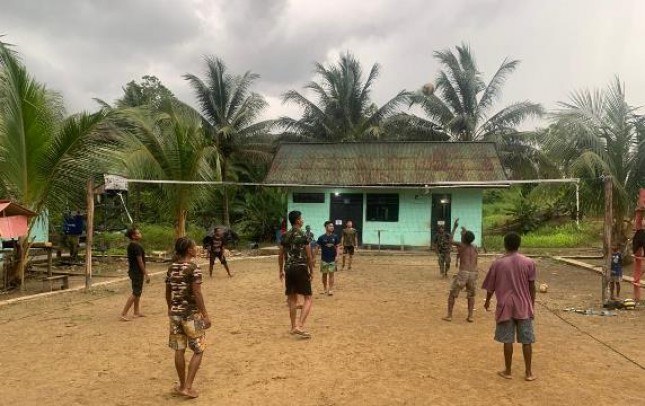 Olahraga Jadikan Pemersatu Pemuda Papua dan TNI