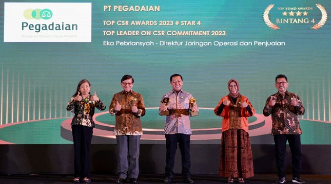 Pegadaian Raih Penghargaan TOP CSR Awards 2023