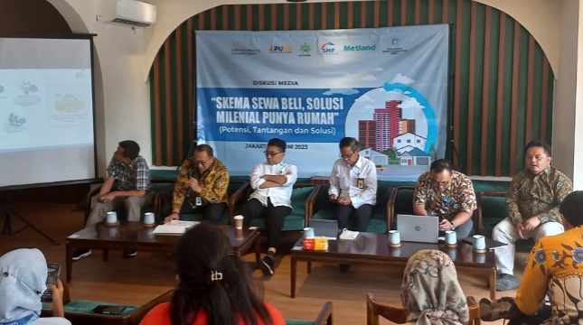 Diskusi media “Skema Sewa Beli, Solusi Milenial Punya Rumah”