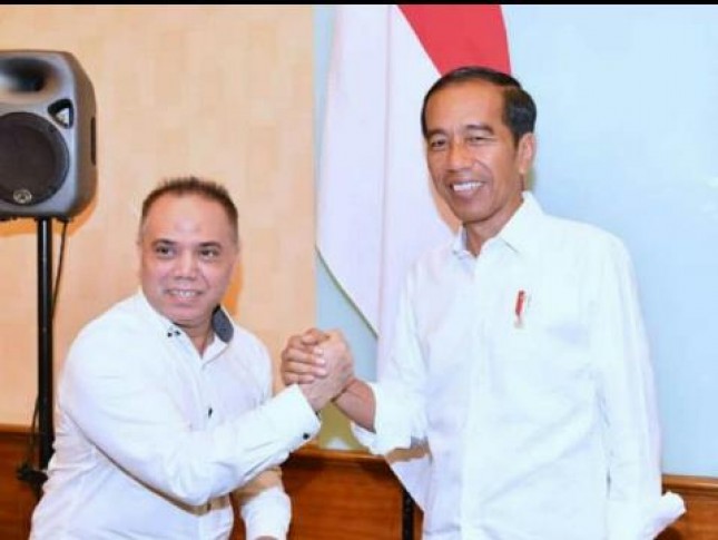 Haidar Alwi bersama Presiden Jokow