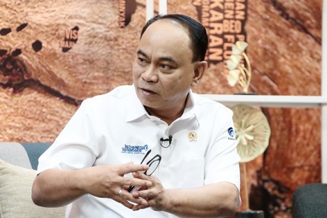 Menteri Komunikasi dan Informatika (Menkominfo), Budi Arie Setiadi, dalam Forum Merdeka Barat 9 (FMB9) yang mengangkat tema "Melawan Kejahatan Keuangan Berbasis Digital", Senin (21/8).
