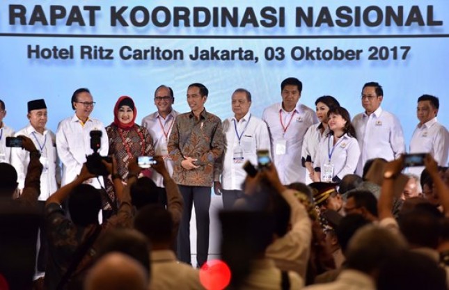 Presiden Jokowi menghadiri acara KADIN, Selasa (3/10) (foto: Humas/Jay))