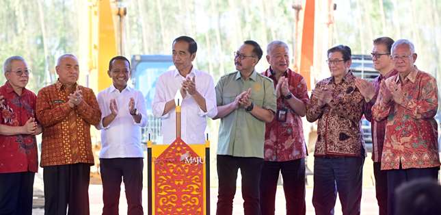 Groundbreaking Hotel Nusantara, Presiden Jokowi :Dahulukan Investor Dalam Negeri