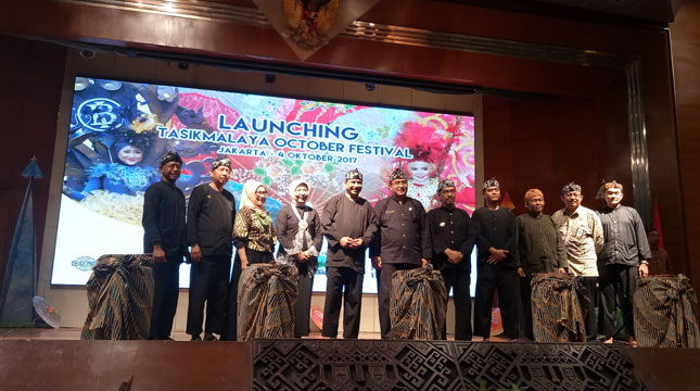 Launching Tasikmalaya October Festival (ToF) 2017 di Balairung Soesilo Soedarman, Kementerian Pariwisata (Chodijah Febriyani/Industry.co.id)