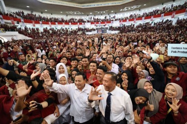 Menhan Prabowo Subianto Beri Kuliah Umum dan Tandatangani MoU Dengan Universitas Muhammadiyah Malang