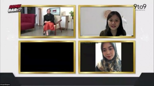 Sesi QnA bersama peserta Webinar Sanubari SiCepat Sesi ke-4 bertajuk 'Buat Laporan Keuangan Bisnis UMKM dengan MS Excel'.