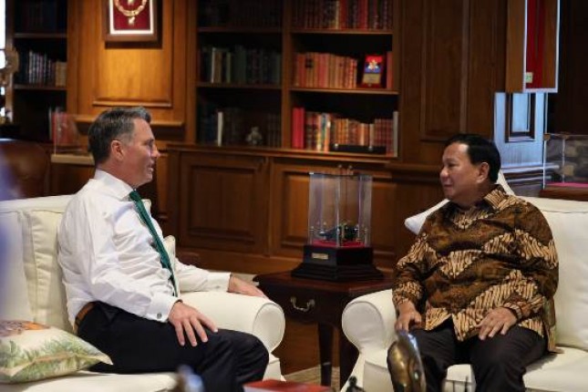 Menhan Prabowo Subianto Sambut Hangat Menhan Australia di Hambalang, Perkuat Kemitraan 