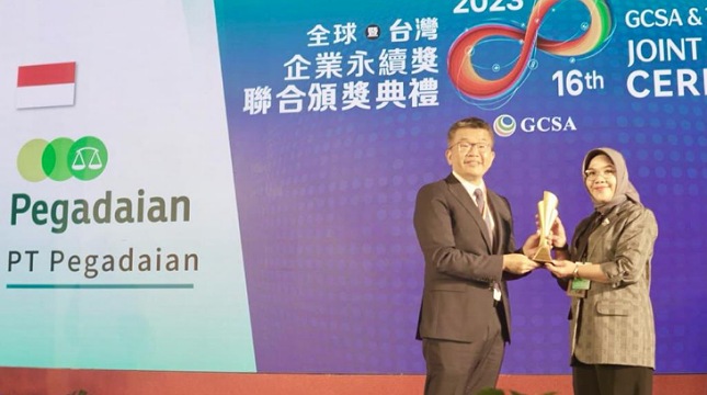 Pegadaian Raih Penghargaan Global Corporate Sustainability Awards (GCSA) di Taiwan 