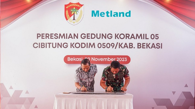 Metland gelar peresmian dan serah terima gedung koramil 05 Cibitung