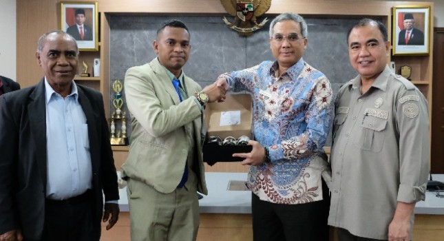 Wamentan dan Dirjen PKH Nasrullah menerima kunjungan delegasi Ministry of Agriculture, Livestock, Fisheries and Forestry (MALFF) - Republic Democratic Timor Leste (RDTL)