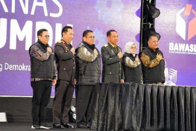 Komitmen Netralitas TNI Pada Pemilu 2024, Panglima TNI Hadiri Deklarasi Kampanye Damai 