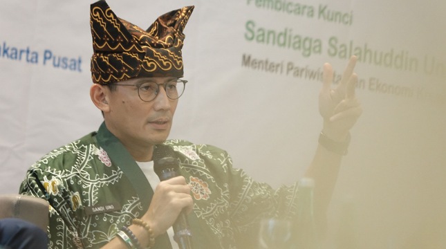 Menteri Pariwisata dan Ekonomi Kreatif (Menparekraf) Sandiaga Uno