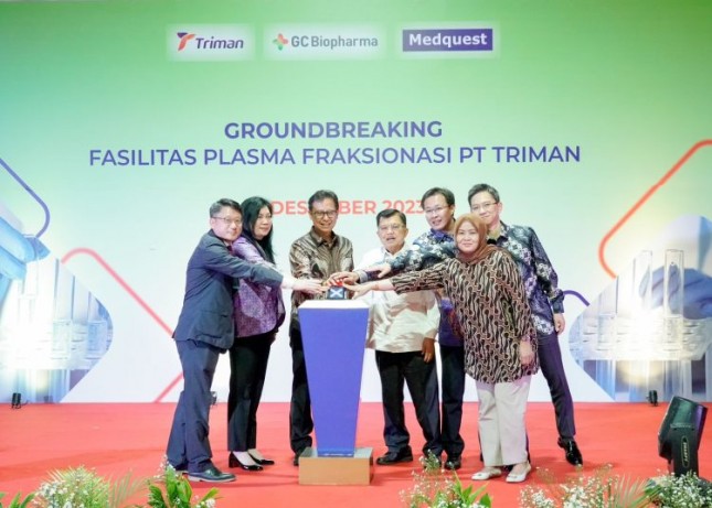 Pabrik Fraksionasi Plasma Pertama di Indonesia Mulai Dibangun