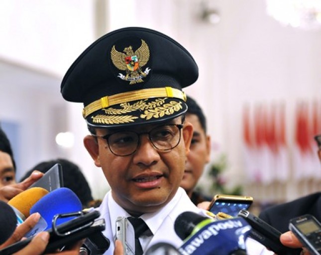 Gubernur DKI Jakarta Anies Baswedan Senin (16/10). (Foto: Humas/OJI)