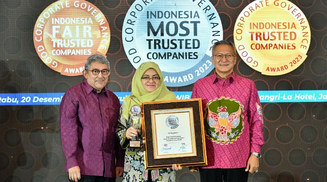 PT Pegadaian Raih Penghargaan The Most Trusted Company di Indonesia