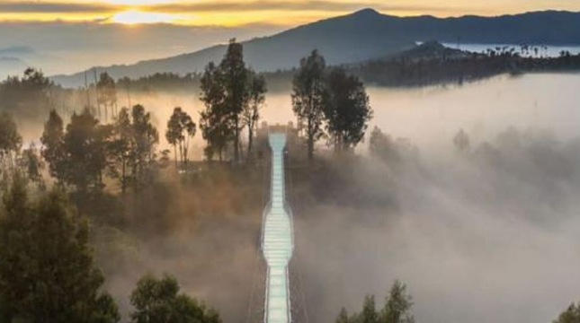 Jembatan Kaca di Kawasan BTS