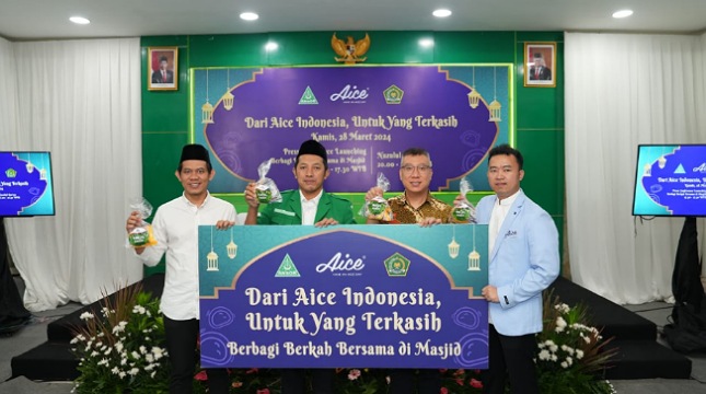 Aice Indonesia Berkolaborasi dengan GP Ansor Memberikan Santunan kepada Anak Yatim