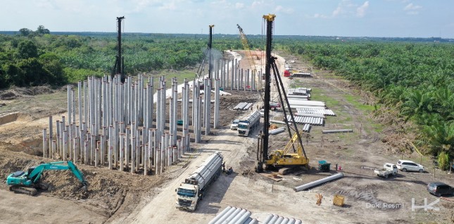 Hutama Karya Kerjakan 2 Junction di Jalan Tol Simatera Rampung Tahun Depan