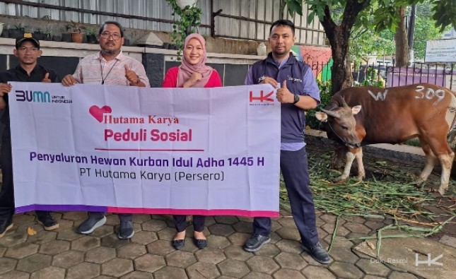 Hutama Karya Group Salutkan 196 Hewan Kurban Sabut Idul Adha 1445 H