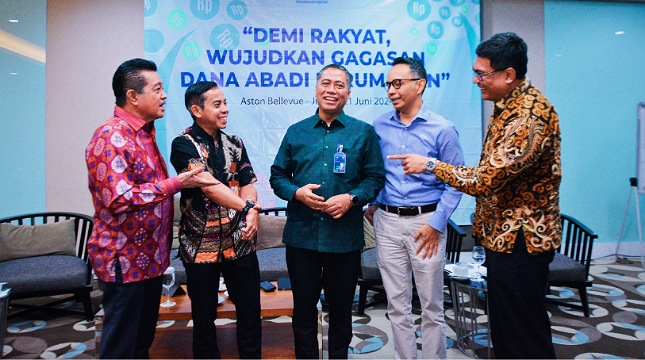 Diskusi “Demi Rakyat, Wujudkan Gagasan Dana Abadi Perumahan” yang diselenggarakan Forum Wartawan Perumahan Rakyat (Forwapera)
