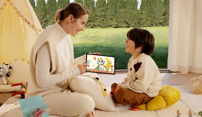 HUAWEI MatePad SE 11 Kids Edition punya layar canggih untuk kenyamanan dan keamanan mata anak dalam menggunakan tablet