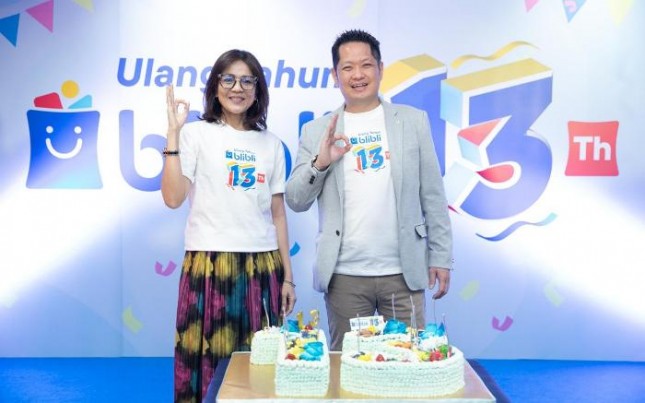 Blibli rayakan ulang tahun ke-13 dengan berbagai promo potongan harga dan hadiah berlimpah.
