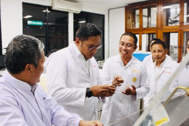 Wakil Menteri Pertanian Sudaryono saat di Lembang, Bandung.