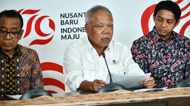 Menteri Pekerjaan Umum dan Perumahan Rakyat (PUPR) sekaligus Plt. Kepala Otorita Ibu Kota Nusantara (OIKN) Basuki Hadimuljono
