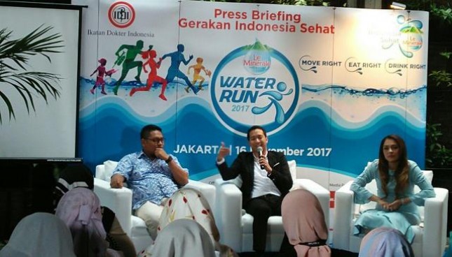 Air mineral kemasan Le Minerale, brand dari PT Mayora Indah Gandeng Ikatan Dokter Indonesia Kampanyekan 'Gerakan Indonesia Sehat'