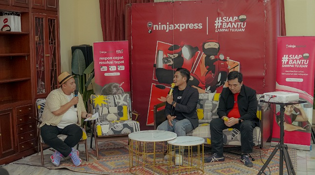 Sesi talkshow Nonja Xpress dan Kopi Kenangan