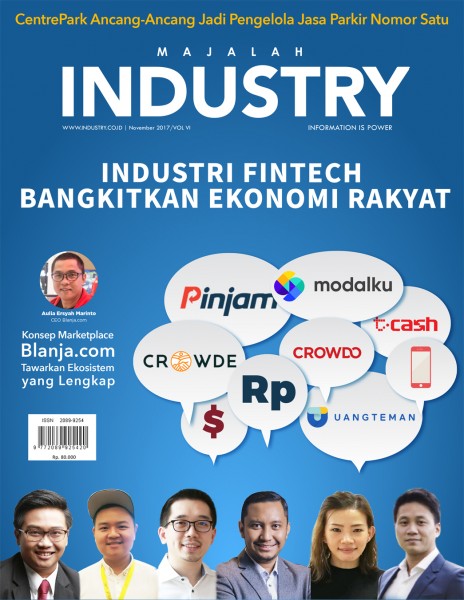 Illustrasi Cover Majalah Industri Edisi November 2017